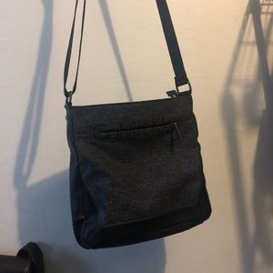 Calvin Klein black and grey mens messenger bag